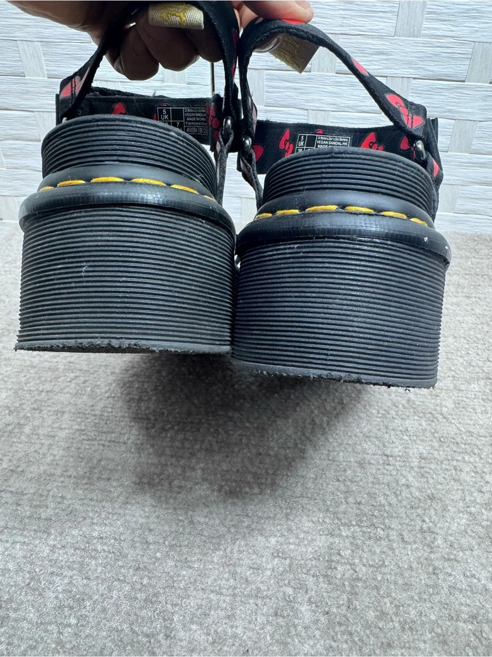 Dr. Martens x Hello Kitty Platform Strap Sandals US Woman Size 7